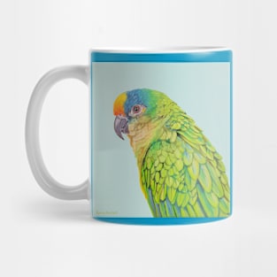 Amazon Parrot bird painting Mug